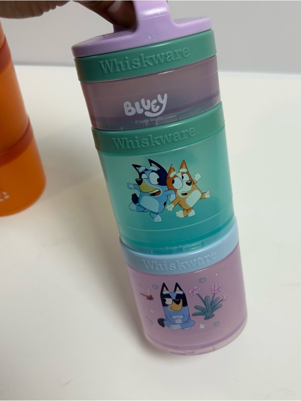 Whiskware Bluey Stackable snack containers pack of 2 - Picture 6 of 6